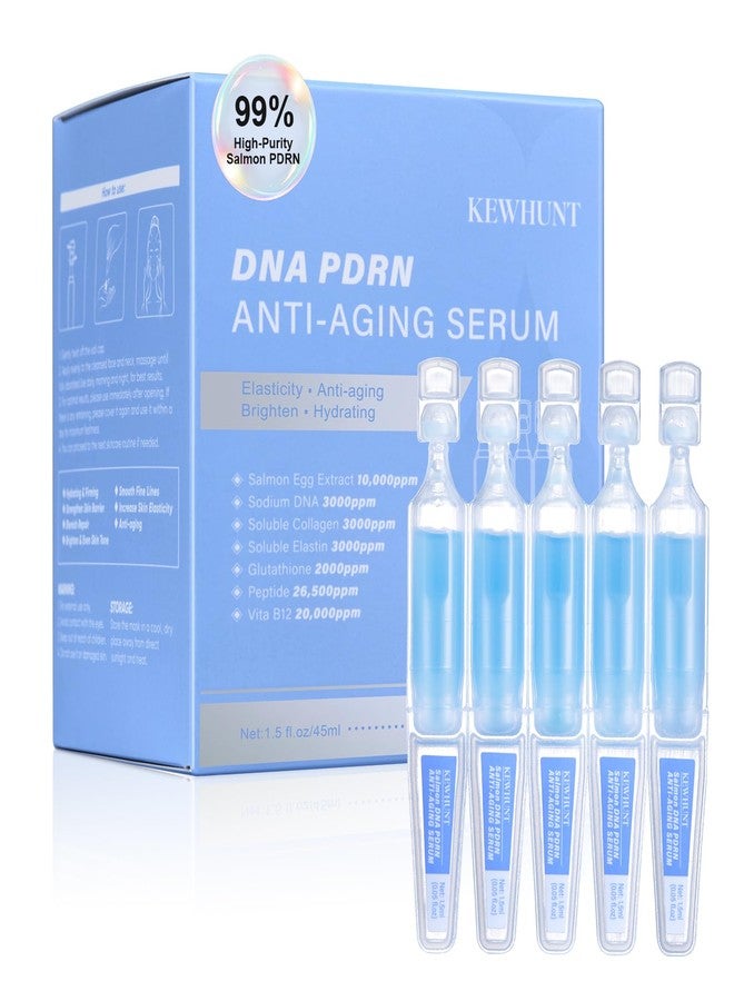 Kewhunt سيروم الوجه المضاد للشيخوخة بخلاصة حمض نووي من بيض السلمون، 10000 جزء في المليون من حمض نووي بيض السلمون، 3000 جزء في المليون من الكولاجين، الببتيد، الجلوتاثيون، والنياسيناميد - للتجاعيد، شد البشرة، ومنحها إشراقة - عناية كورية بالبشرة، هدية مثالية لعيد الحب 30 يورو - Image 1